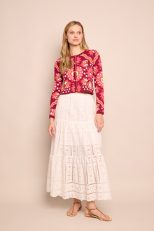 Melanie Skirt | Bria Eyelet Ivory