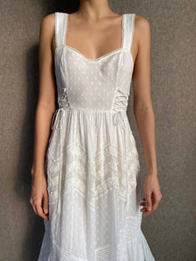 Rococo Sand | Tyra Sweetheart-Neck Long Dress | White