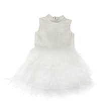 Eliza Ivory Feather Dress | Ivory