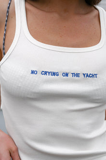No Crying Tank | White