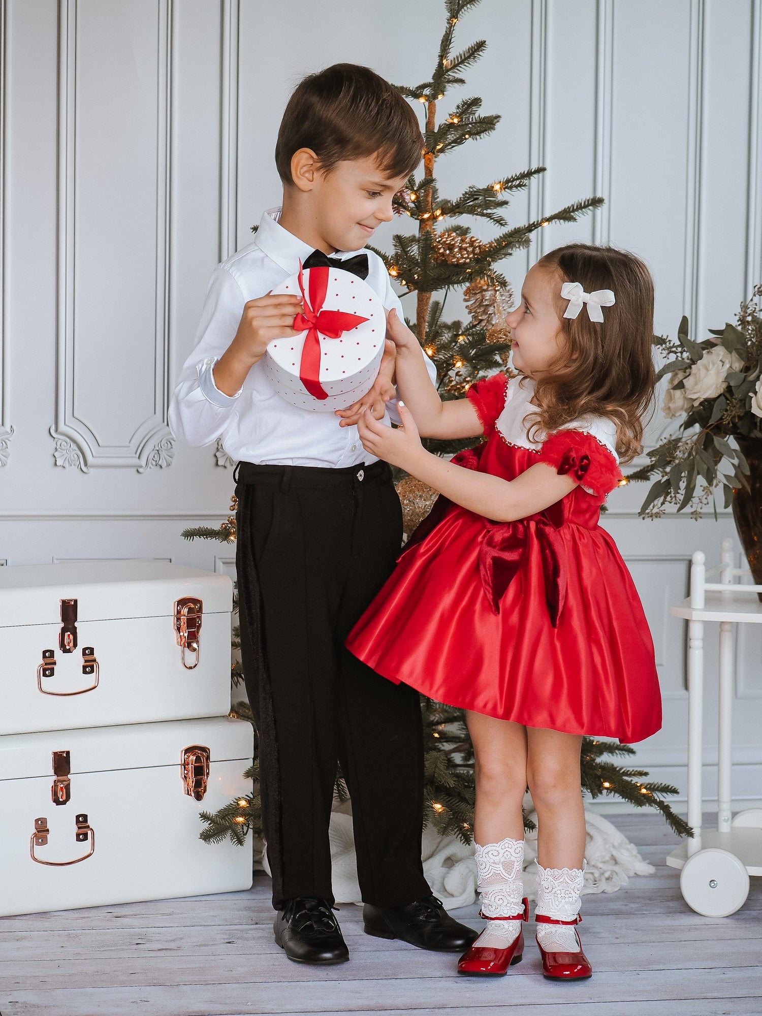 Holly Red Ceremony Dress - Petite Maison Kids