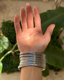 The Mallorca Bangles Set | Silver