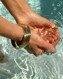 The Mallorca Bangles Set | Silver