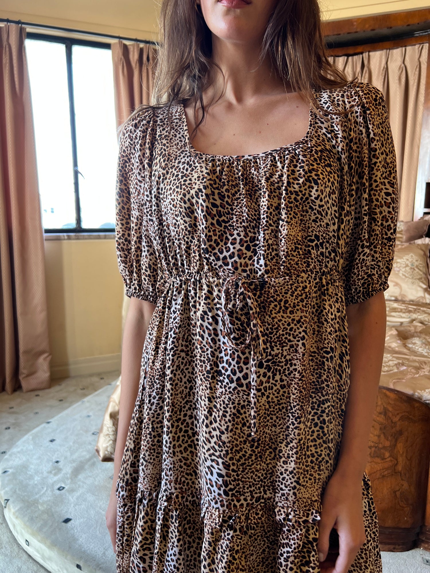Leila Mini Dress | Leopard