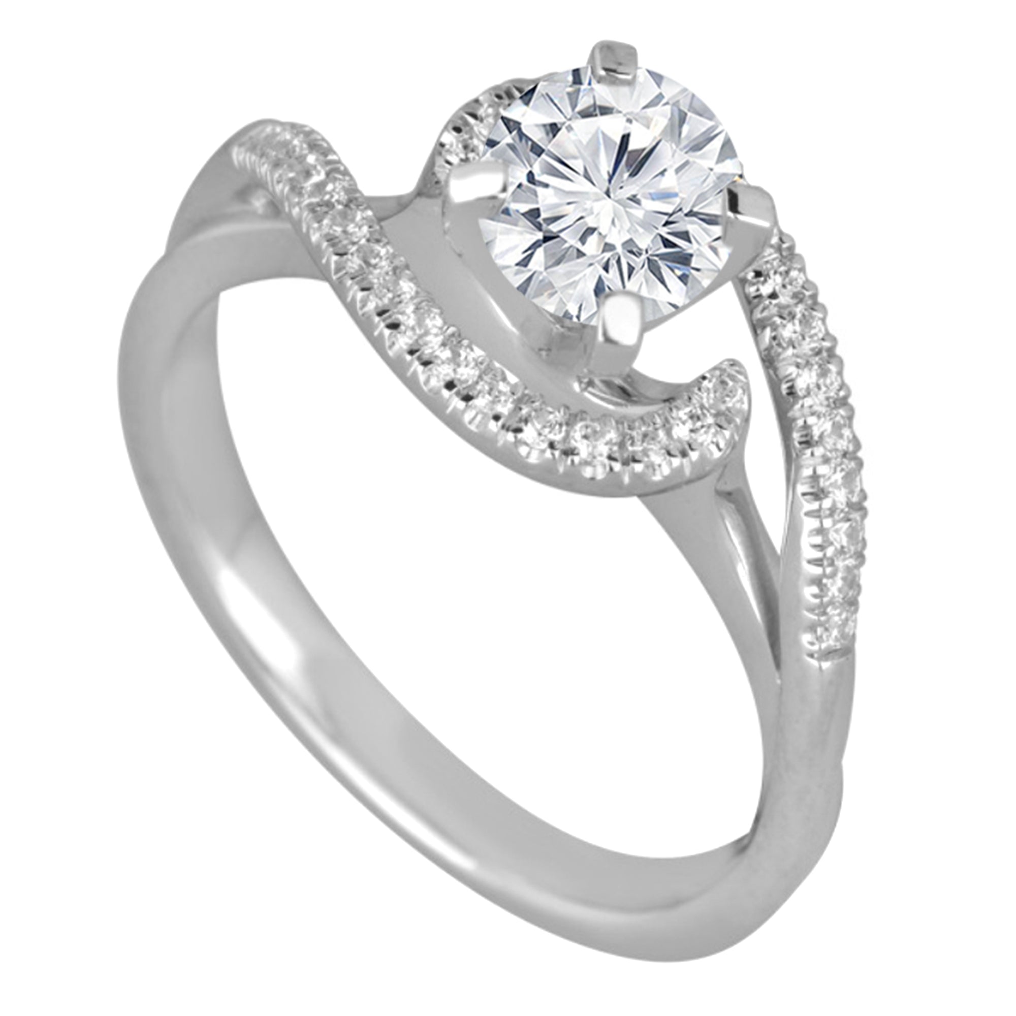 1.00 CT Round Natural Diamond | Engagement Ring | Platinum | H Color | I-I1 Clarity