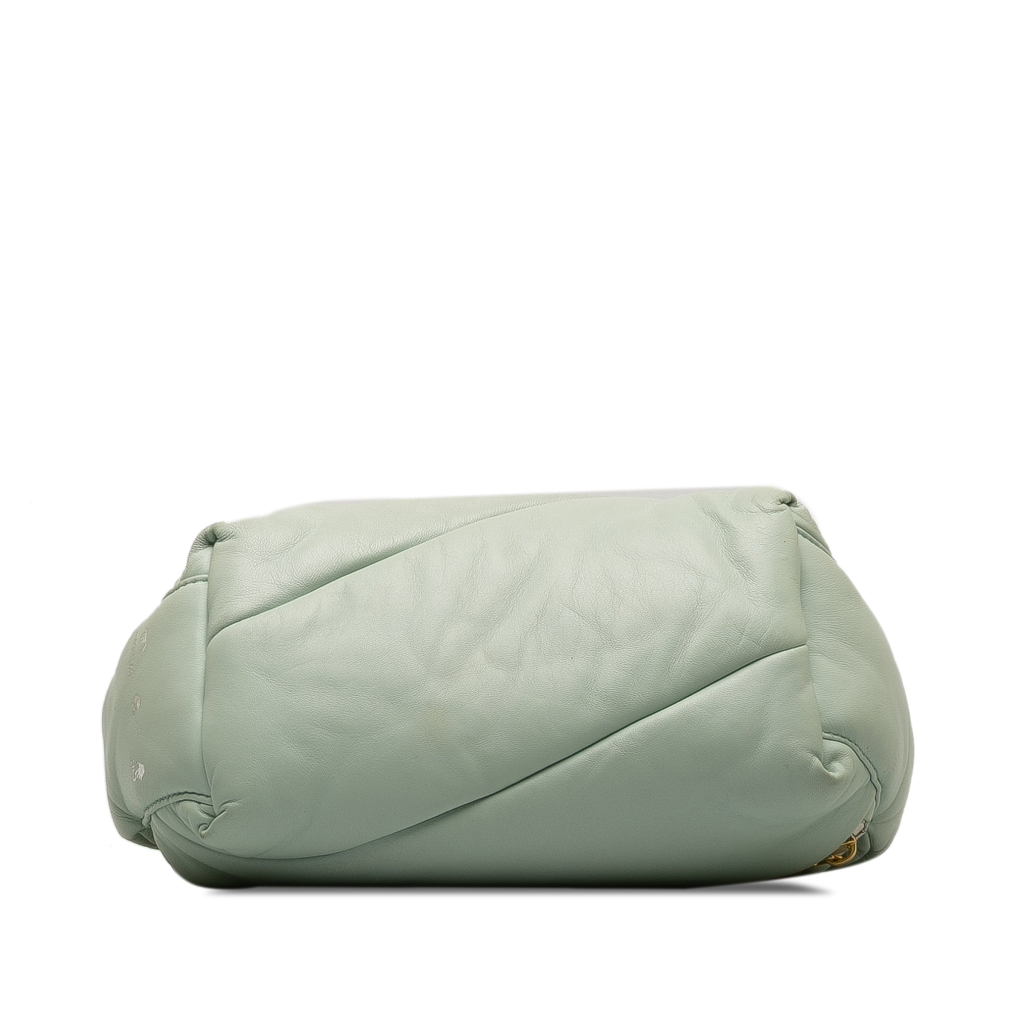 Off-White | Pre-Owned Leather Pump Pouch | Green