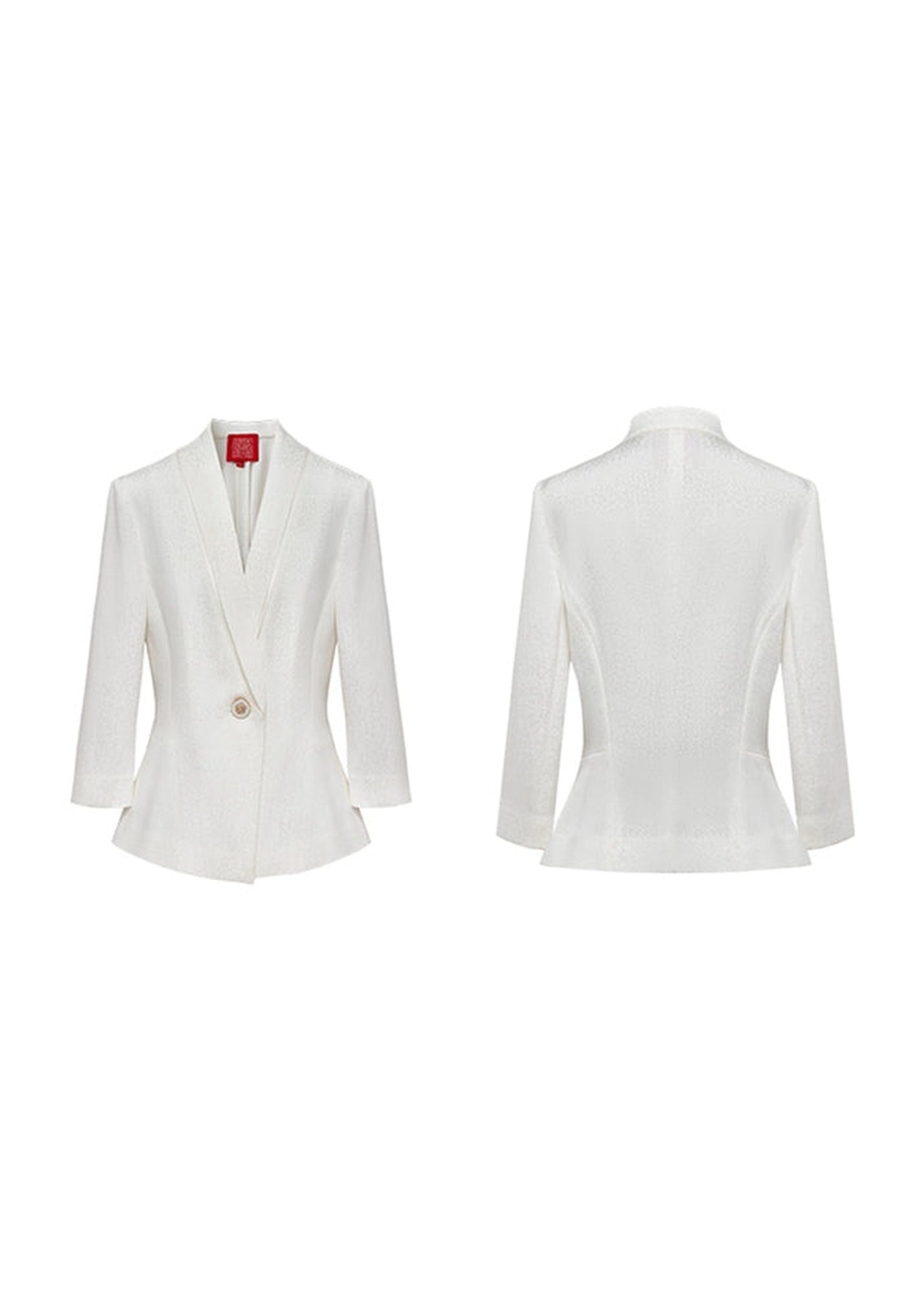 Ice Crack Blazer | White