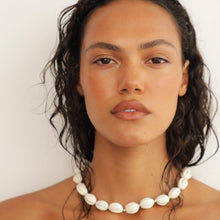 Isla Necklace | Silver Plated | Cream