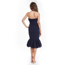 Jewel Badgley Mischka | Iris Strapless Mermaid Midi Dress | Midnight