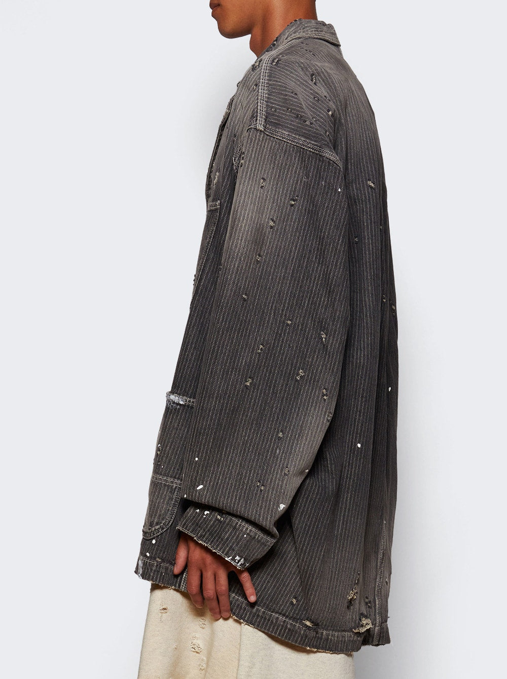 Men | Maison MIHARA YASUHIRO | Aged Chore Jacket | Black