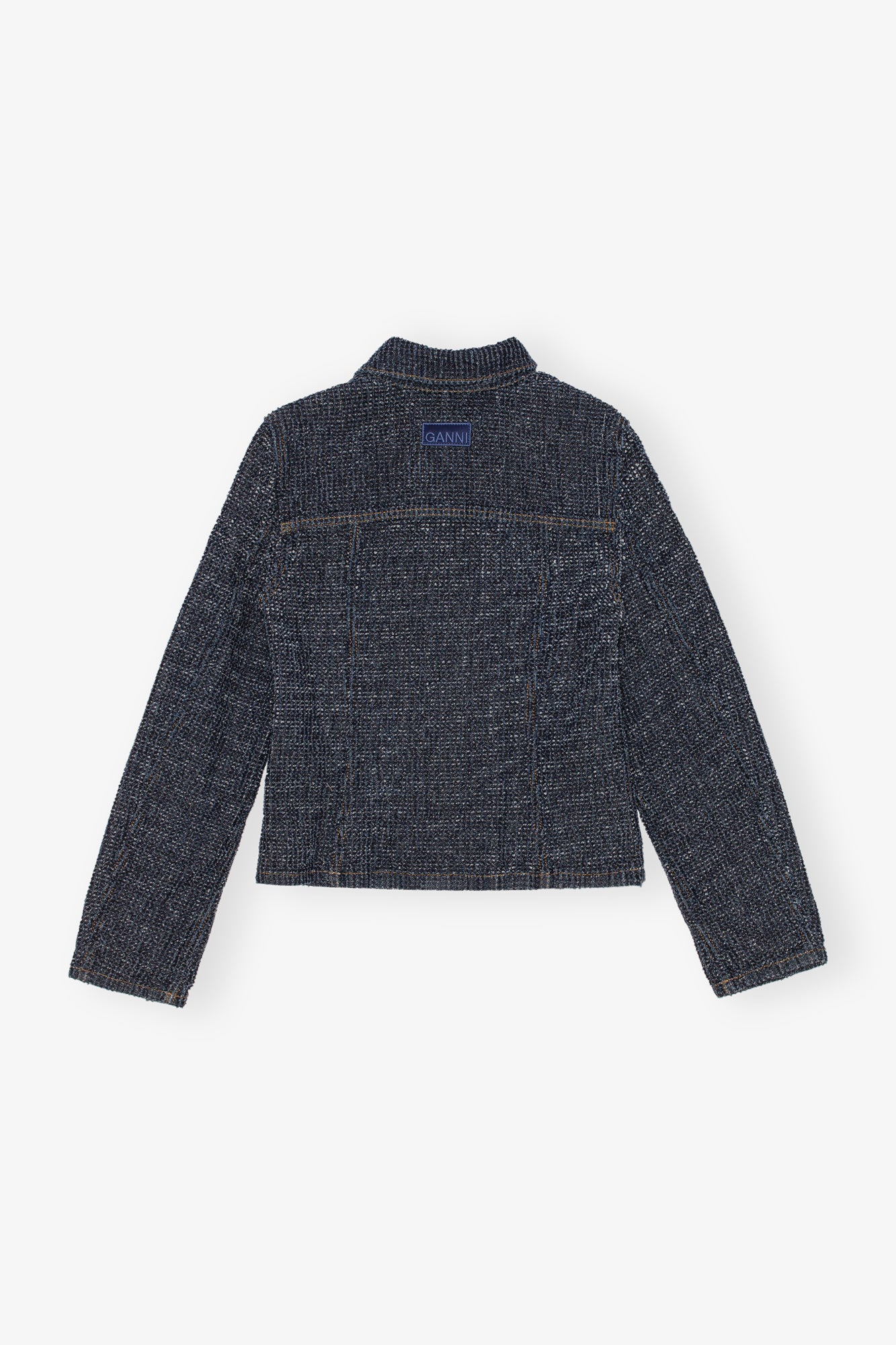 Fluffy Denim Fitted Blazer | Rinse