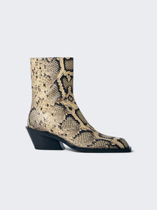 Women | Jil Sander | Ankle Boot Jay Snakeskin Print