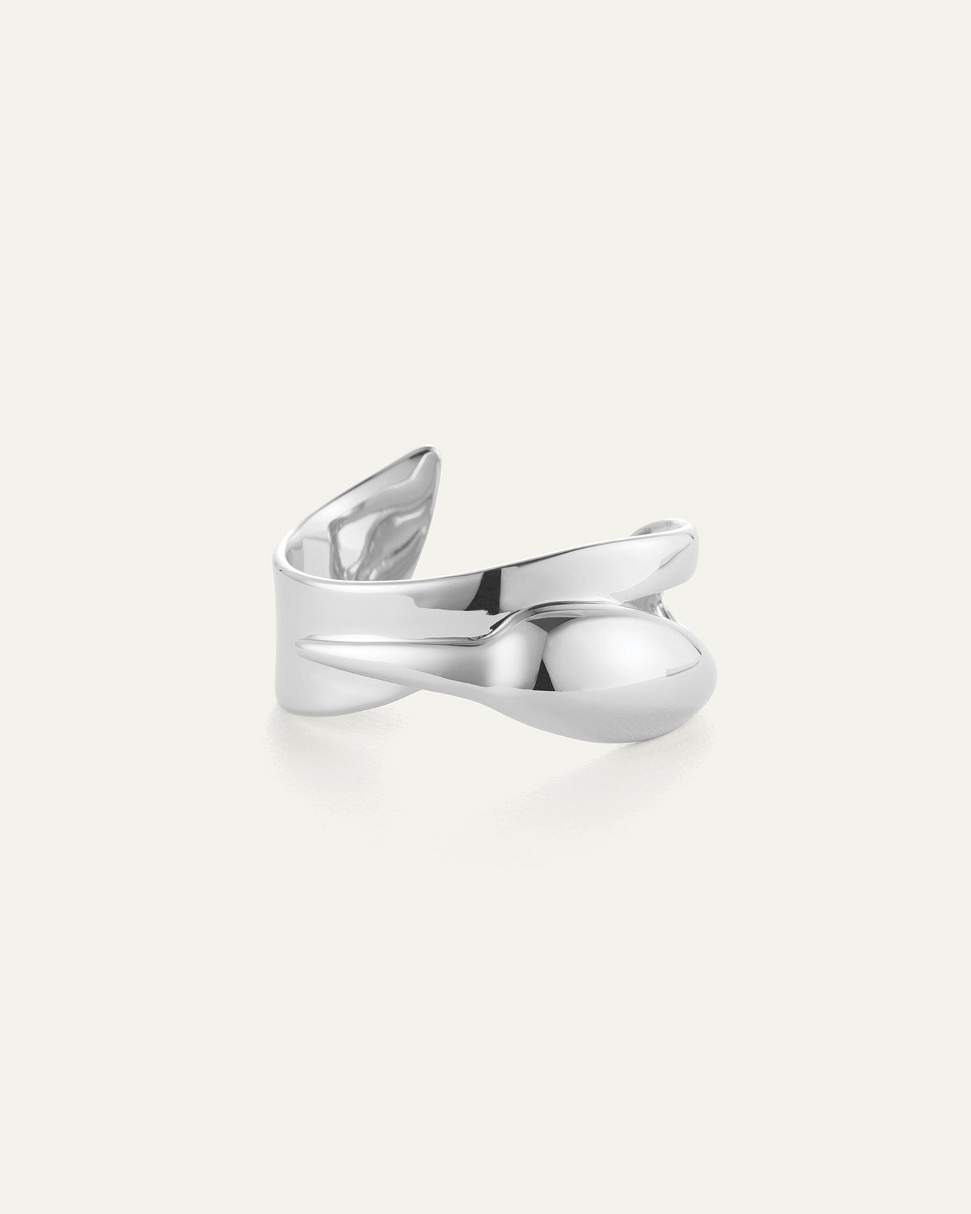 Colette Cuff | Silver Dipped Brass