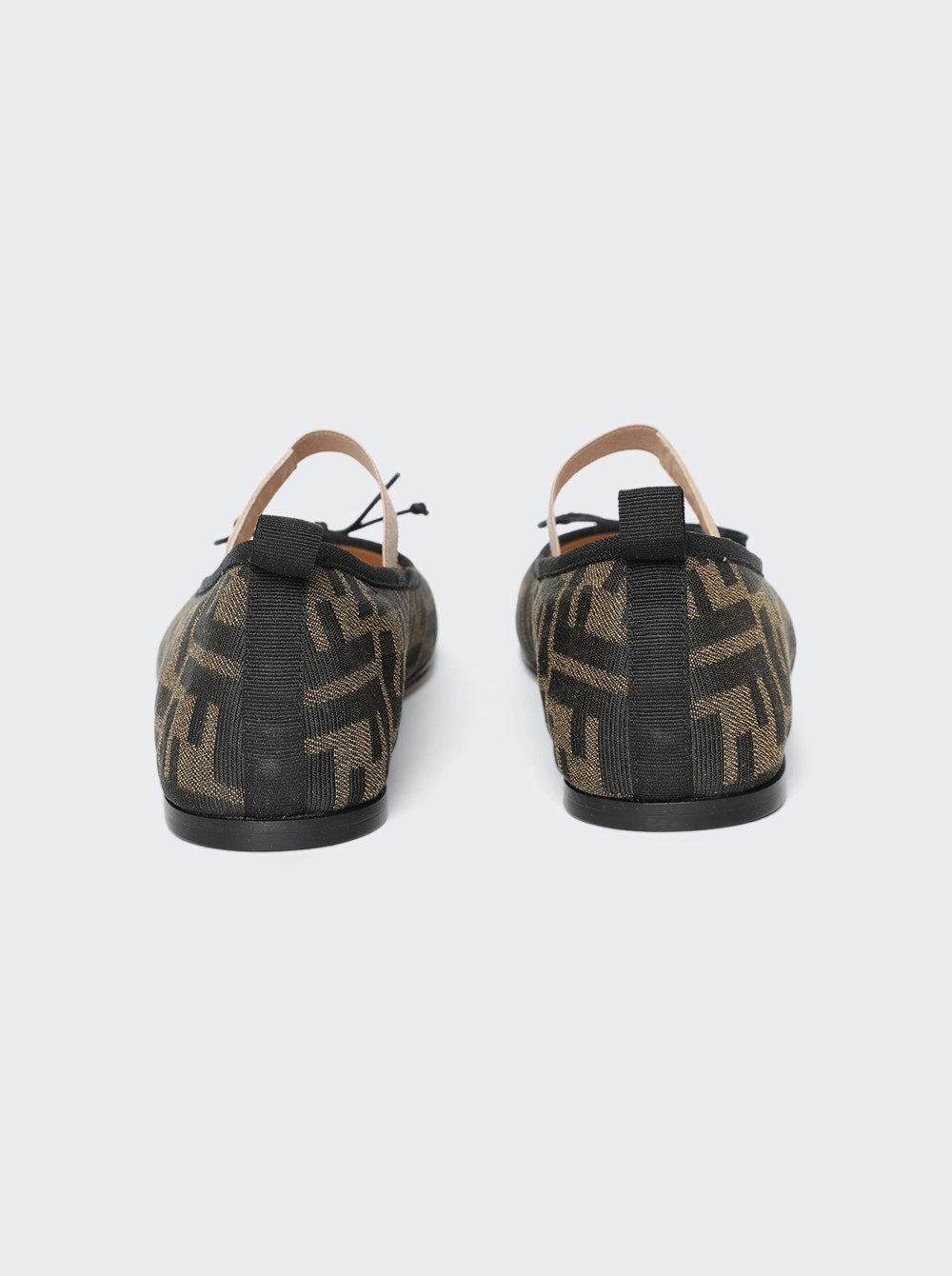 Kids | Fendi | Junior Ballerina Flats | Tobacco