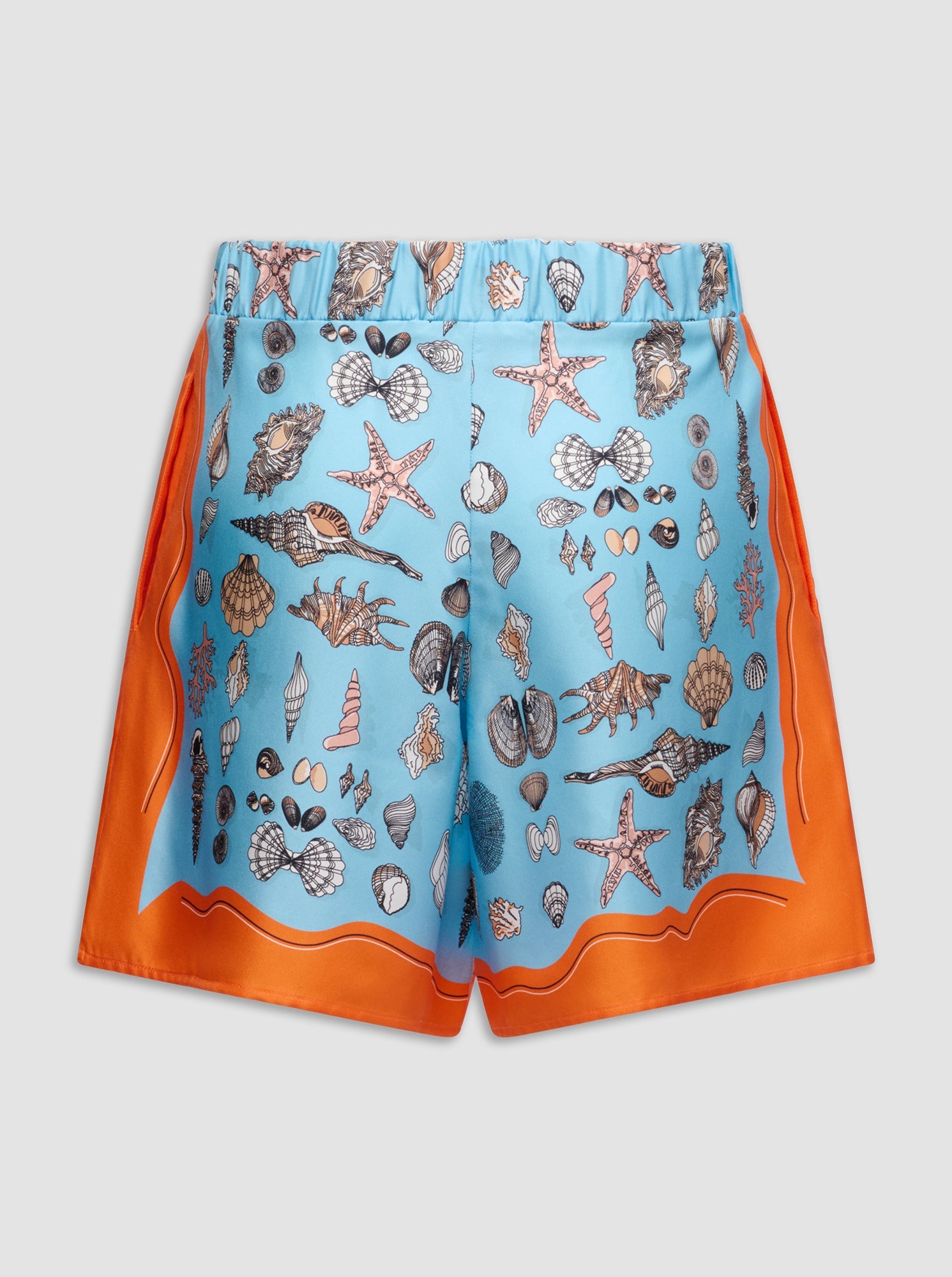 Juvia Print Shorts | Orange/Blue
