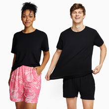 Modal French Terry Lounge Tee | Black
