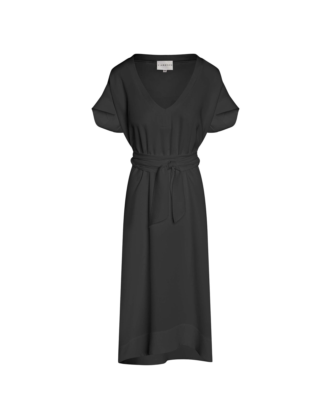 Joanna Silk High Low Maxi Dress | Black