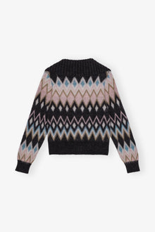 Fine Brushed Alpaca Cardigan | Black