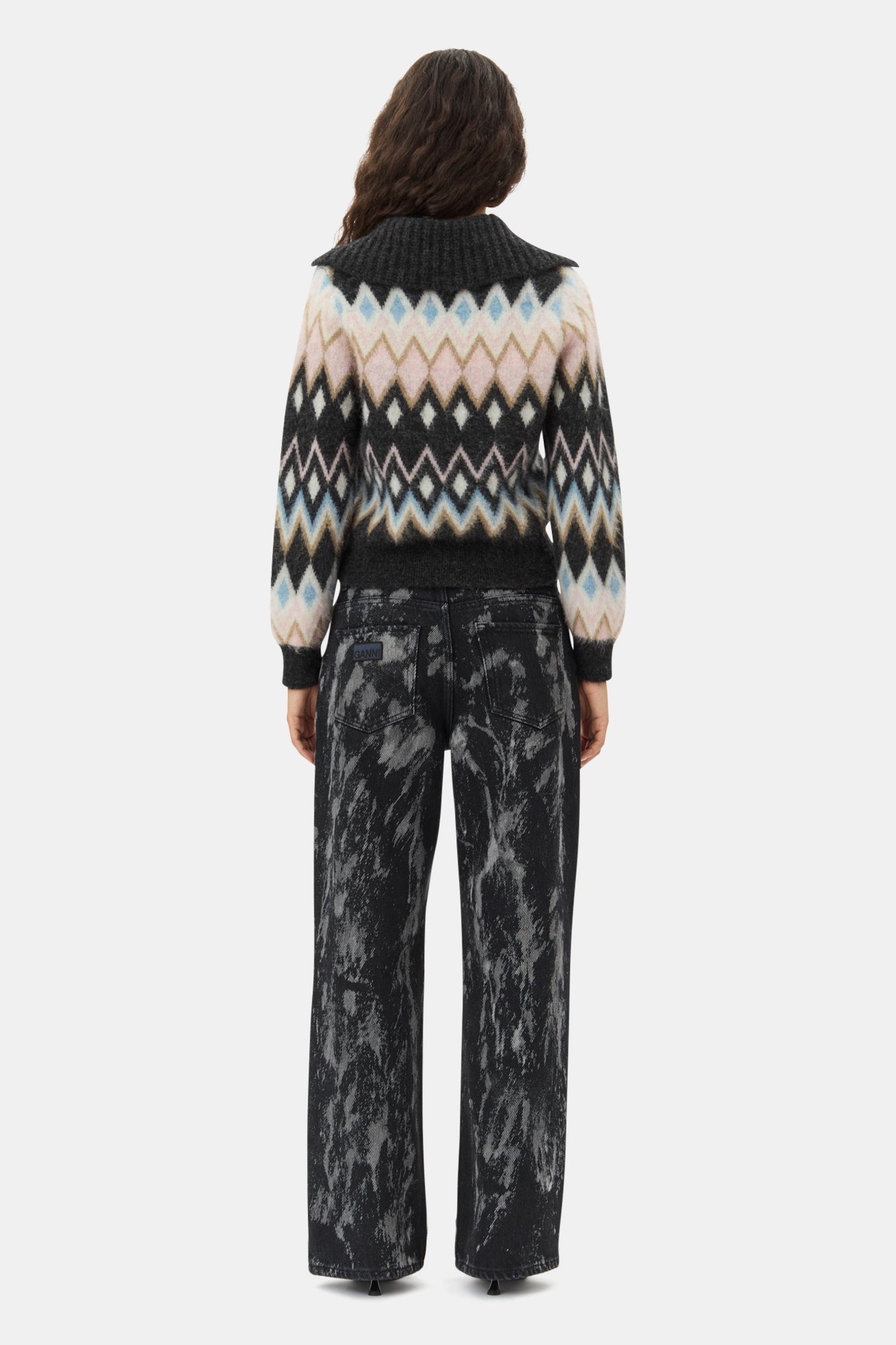 Fine Brushed Alpaca Cardigan | Black
