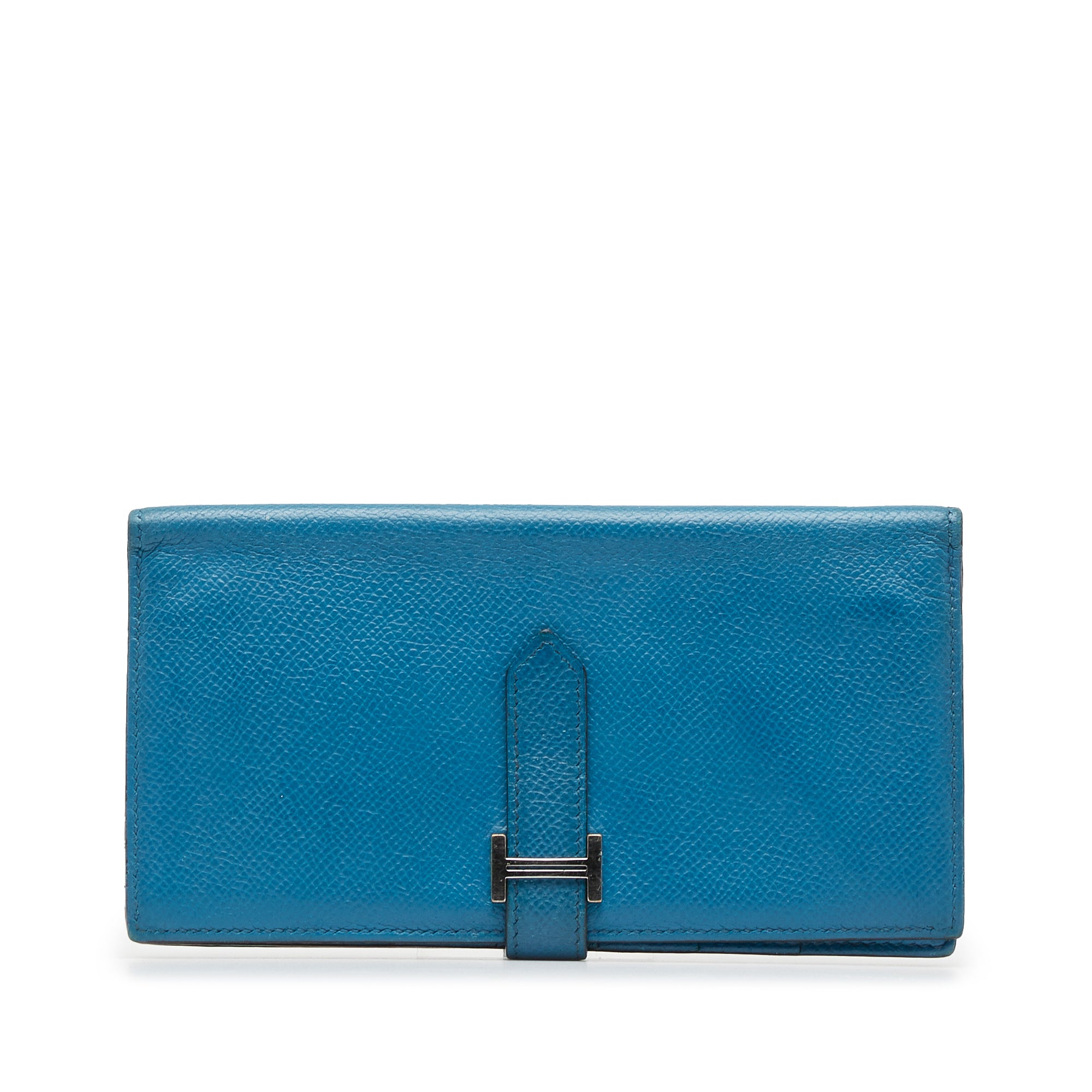 Hermès | Pre-Owned Epsom Bearn Wallet | Blue