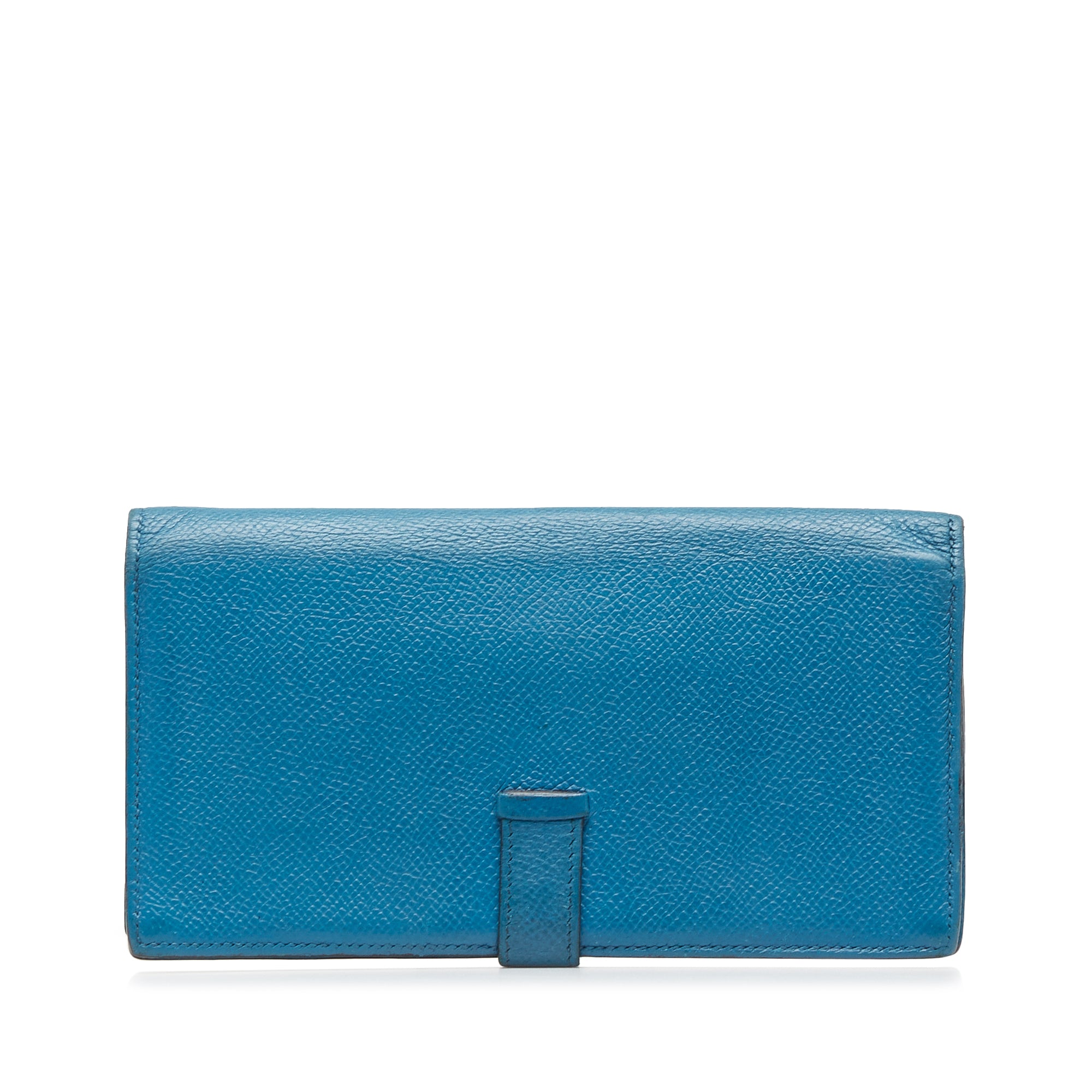 Hermès | Pre-Owned Epsom Bearn Wallet | Blue