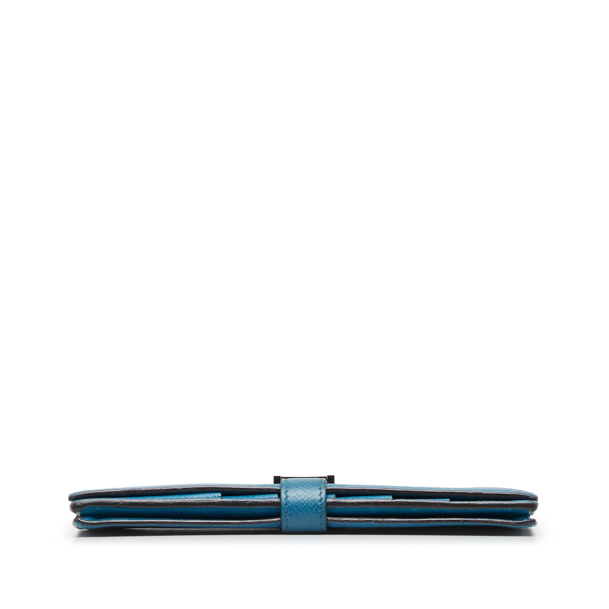 Hermès | Pre-Owned Epsom Bearn Wallet | Blue