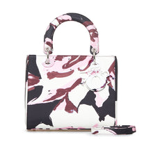 Dior | Pre-Owned Medium Canvas Floral Graffiti Lady Dior | White