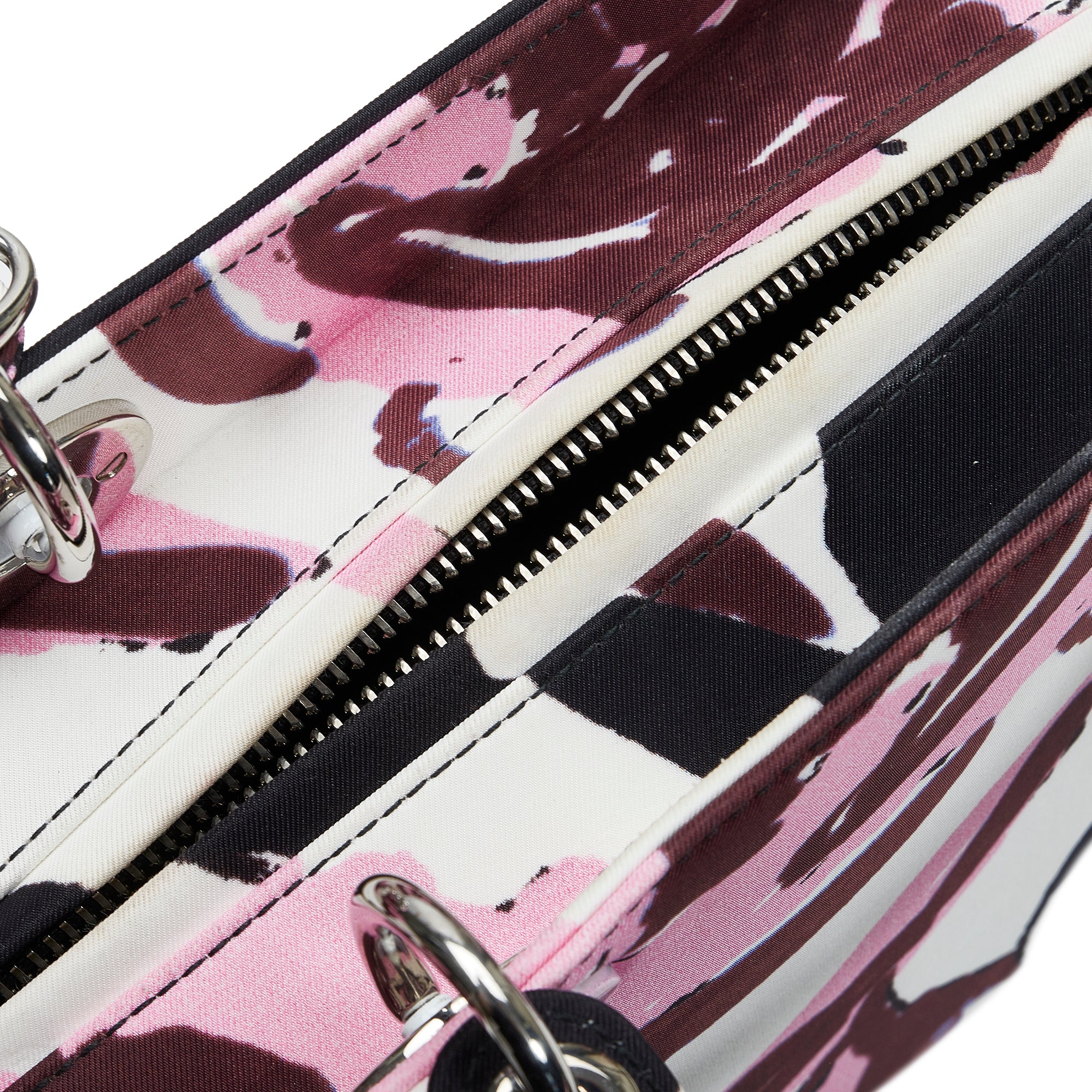 Dior | Pre-Owned Medium Canvas Floral Graffiti Lady Dior | White