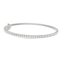 Womens | Tennis Bracelet | 14K White Gold | 2 CTW Round Cut Lab Grown Diamond | F-VS2