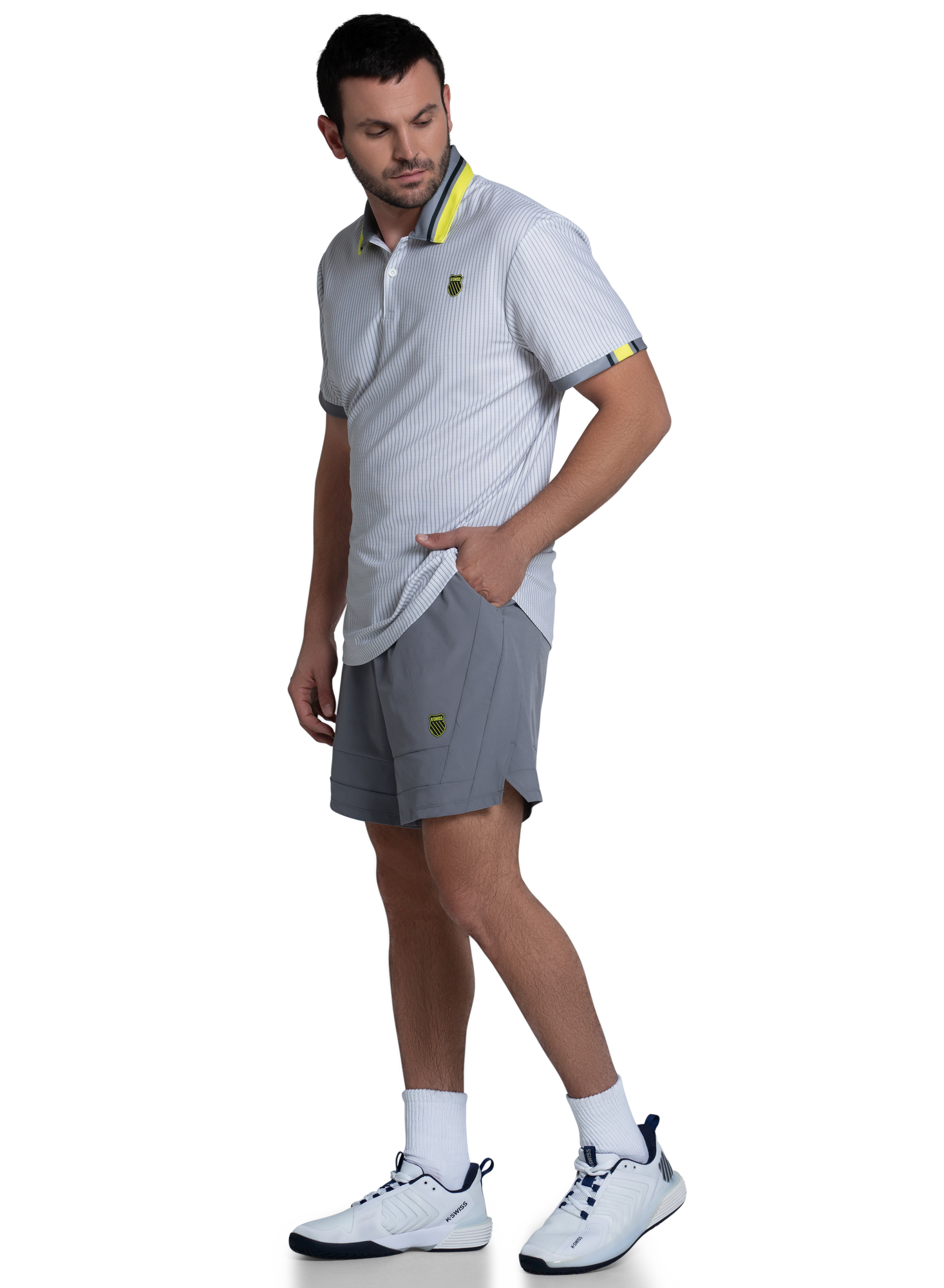 K-swiss | Men | Striker Polo S/S | Grey