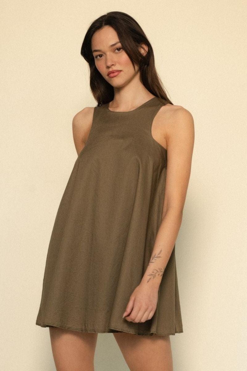 Hannah Dress | Khaki