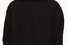 Kirk Alpaca Merino Relaxed Fit Hooded Alpaca-Merino Knit Jumper | Black