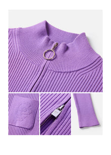 Knitted Cardigan | Purple