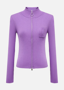 Knitted Cardigan | Purple