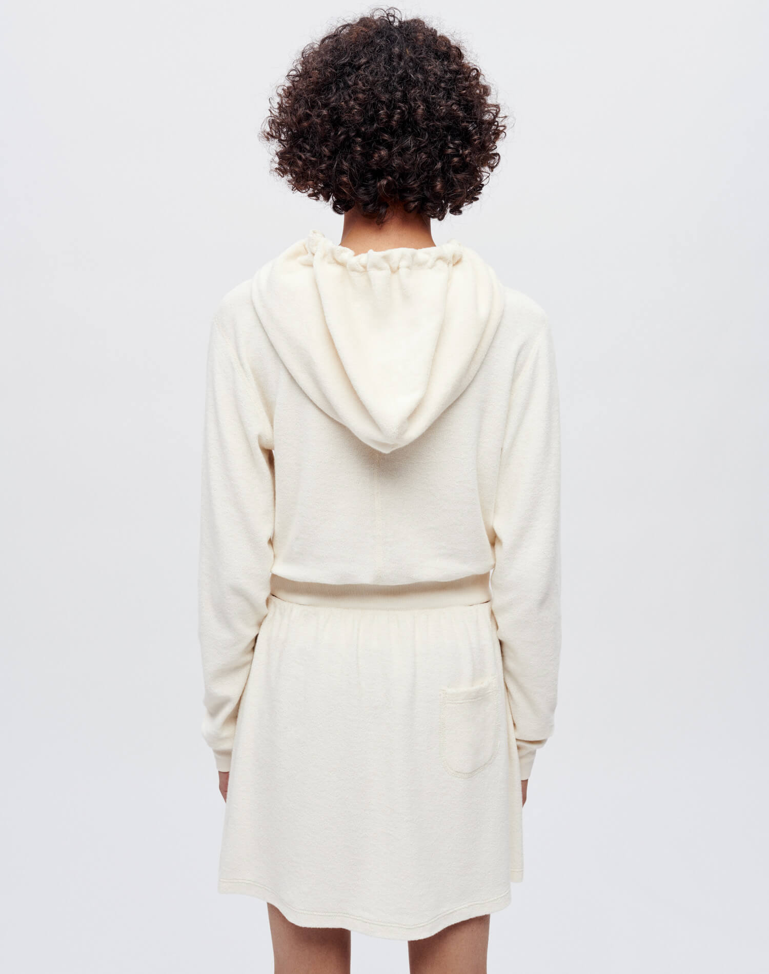 Womens | Mini Terry Hoodie | Naked