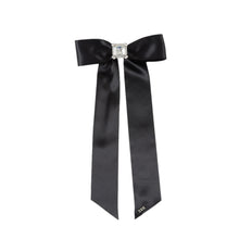 Lacey Satin Hair Bow  | Champagne