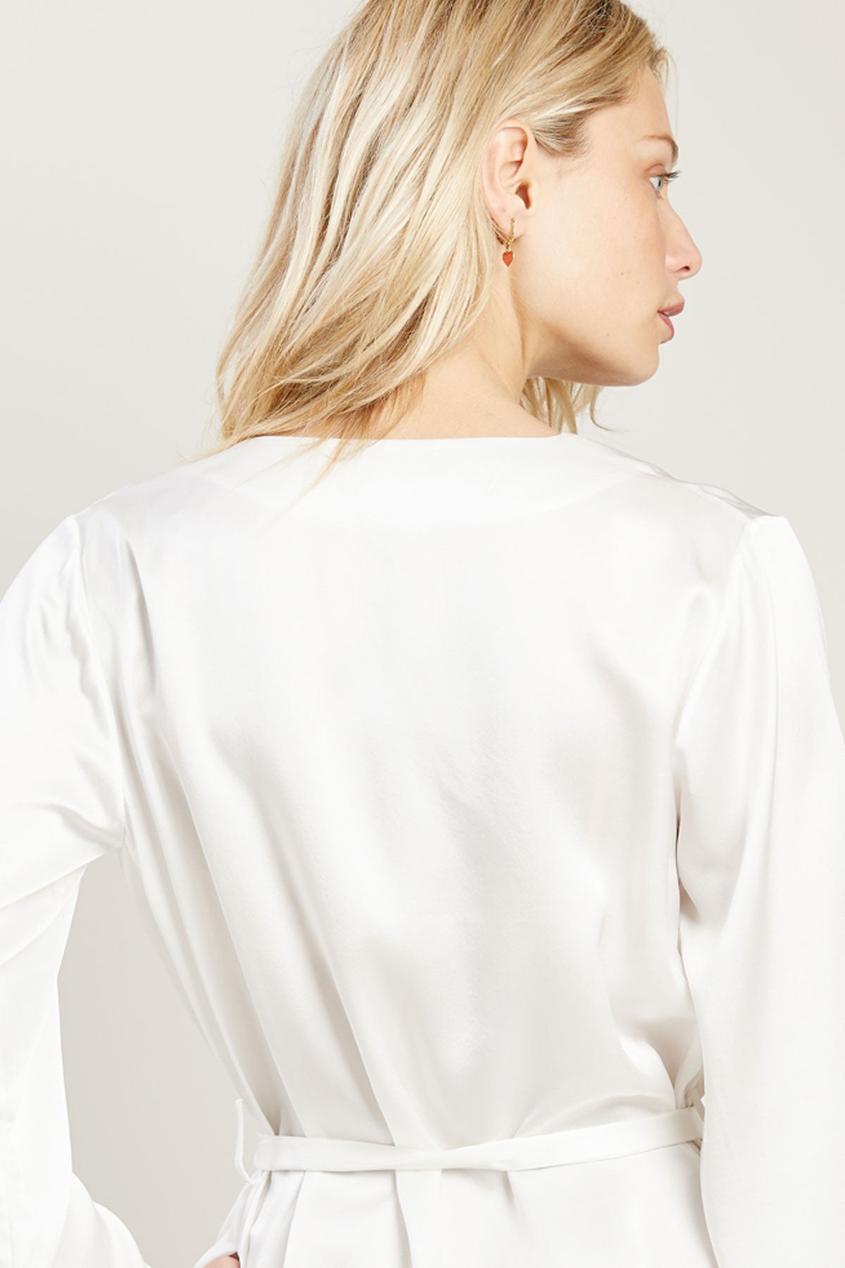 Langley Robe in Chalk by Morgan Lane