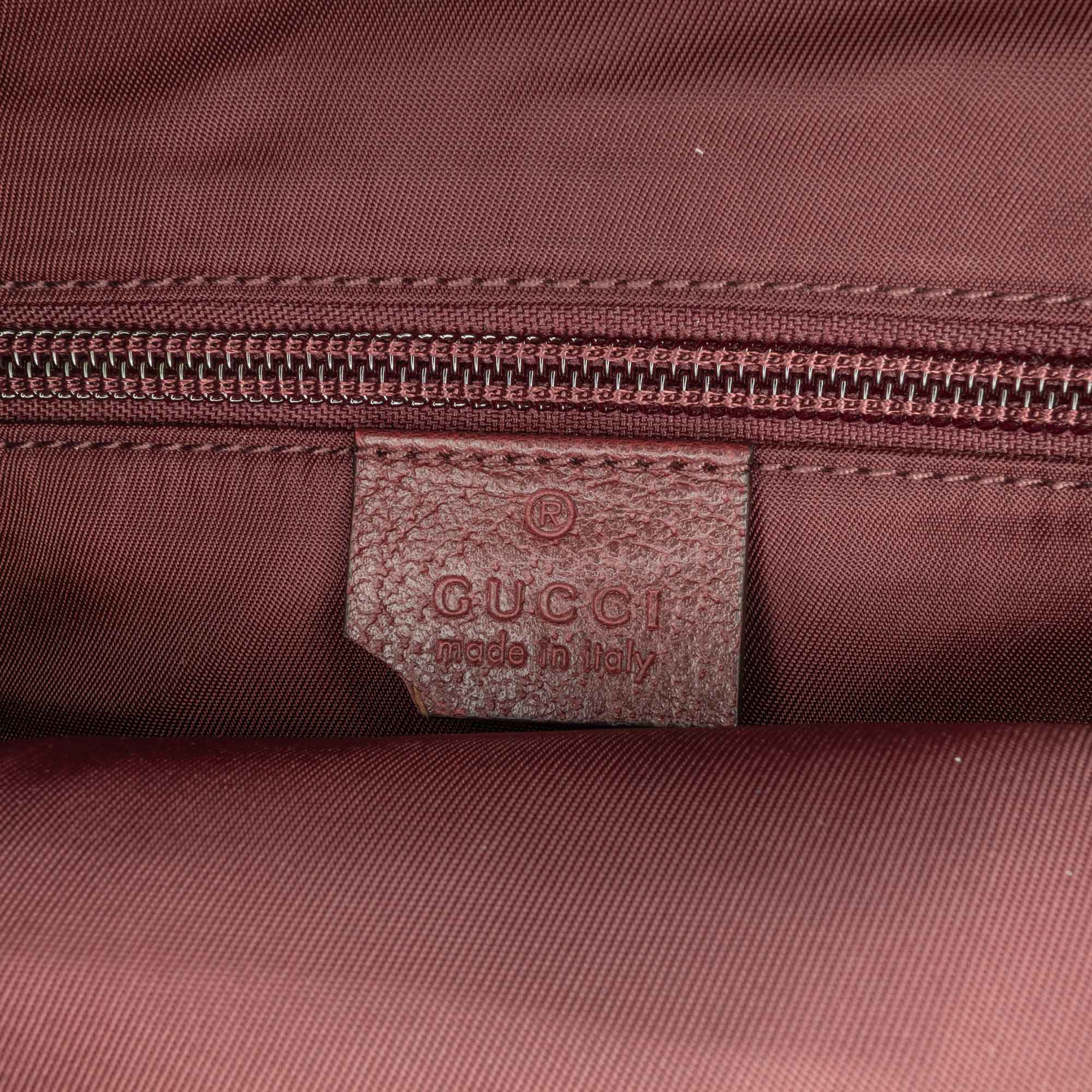 Gucci | Pre-Owned Large GG Velvet Heart Alpina Backpack | Red