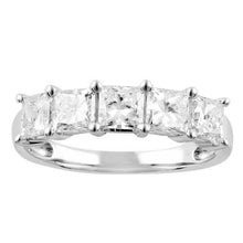 3.50 CT Princess Lab-Grown Diamond | Wedding Band Ring | 14K White Gold | G Color | SI Clarity
