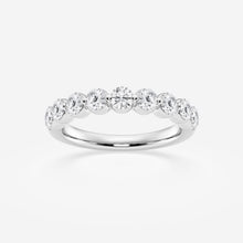 1.00 CT Round Lab-Grown Diamond | Wedding Band Ring | 14K White Gold | F Color | VS Clarity