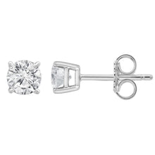 1.25 CT Round Lab-Grown Diamond | Stud Earrings | 14K White Gold | G Color | SI Clarity