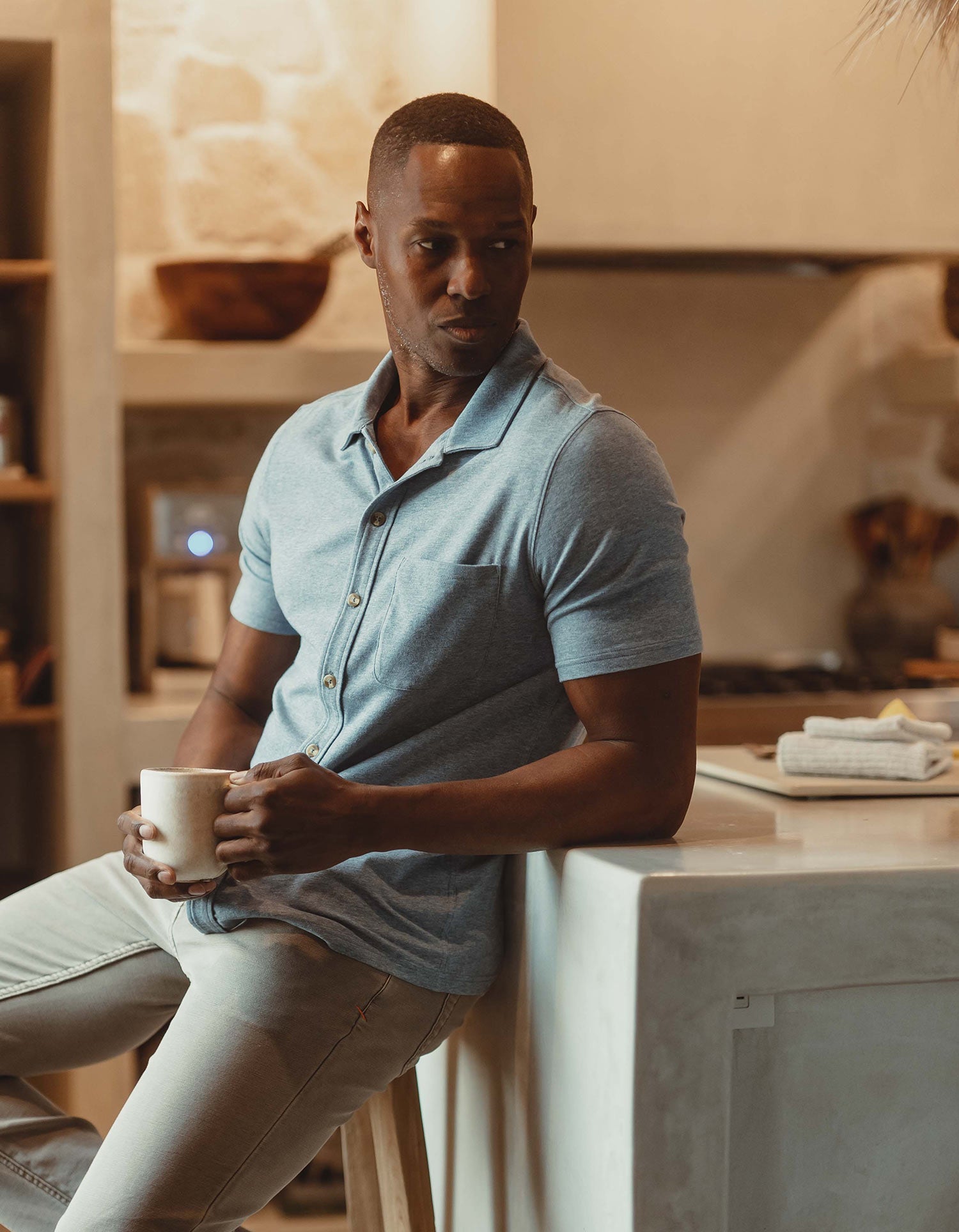 Men | Active Puremeso Weekend Button Down | Sage
