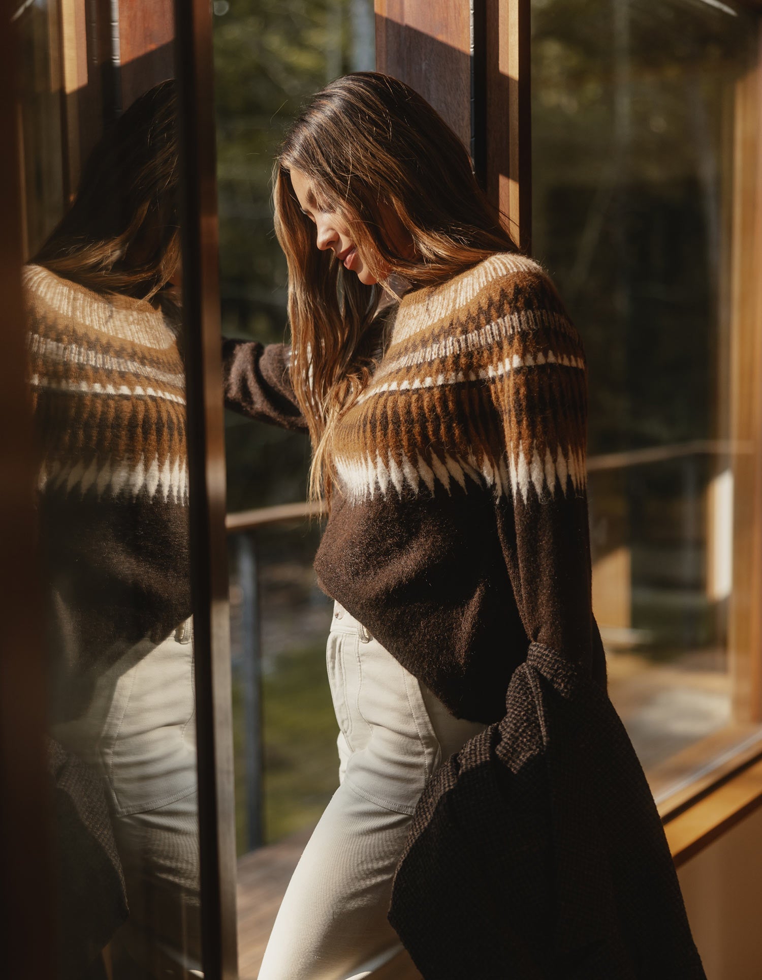 Women | Nomad Fair Isle Sweater | Espresso Multi