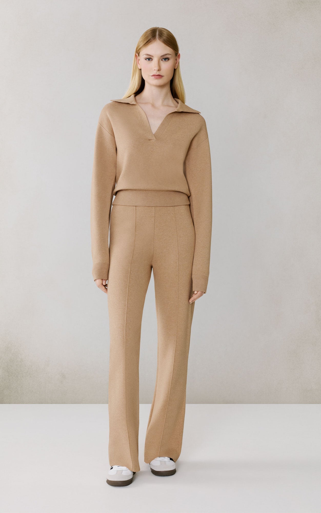 Lindsey Fit And Flare Pant | Teak Heather