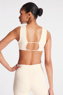 Le Ore | Calla Crop Cutout Bra | Canvas