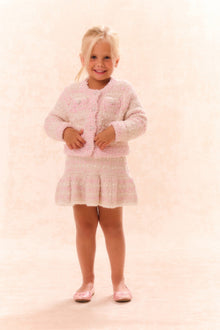 Girls Loki Knit Cardigan | Vanilla Blush