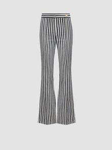 Lola Denim Crop Jean | Natural/Midnight Stripes