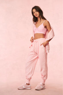 Lolana Floral Cotton Sweatpants | Ibiza Sunset