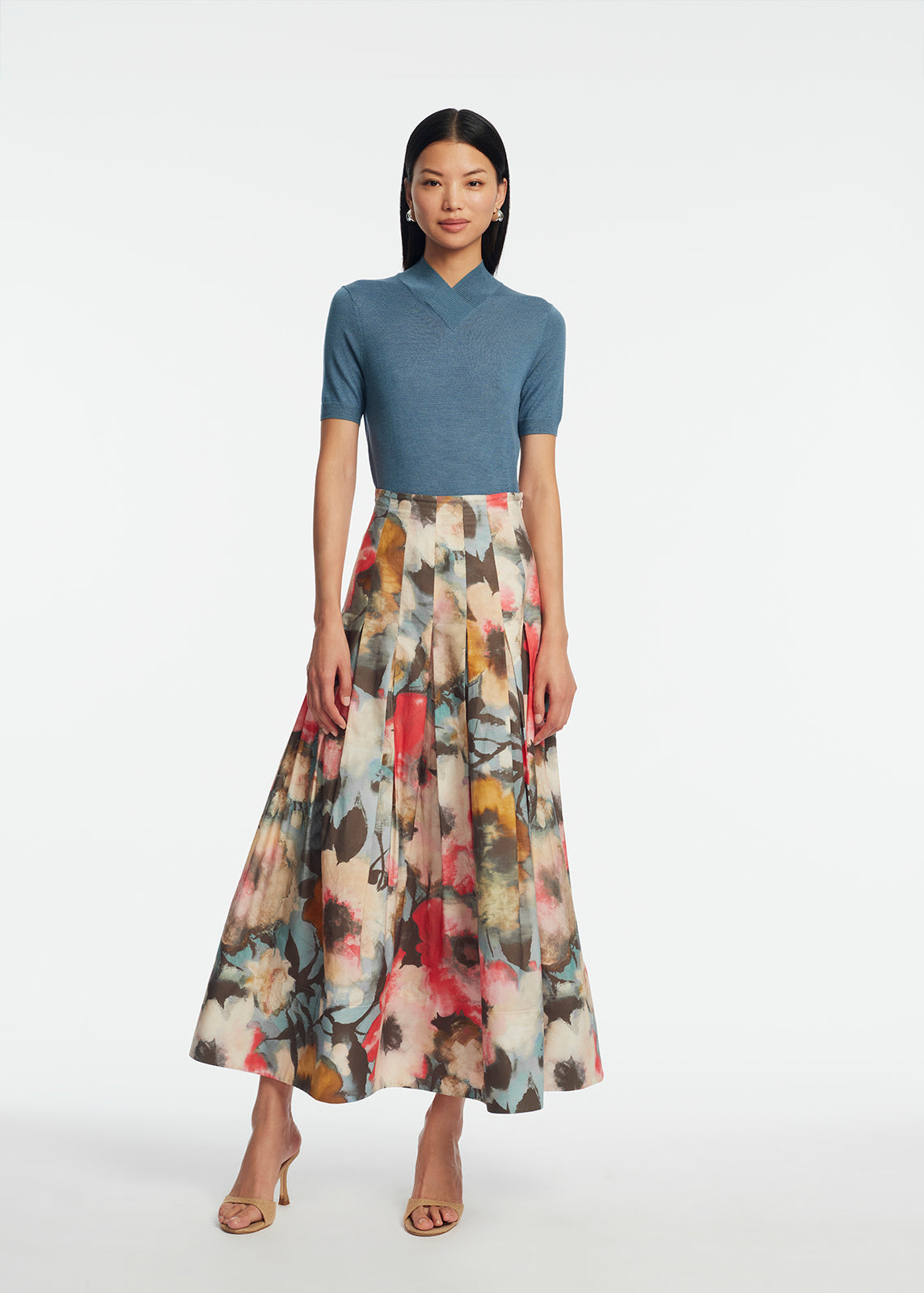 Merino Silk Knit T-Shirt | Mallard