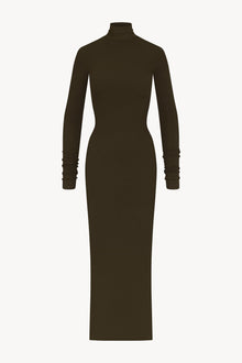 LONG SLEEVE TURTLENECK MAXI DRESS - ETERNE